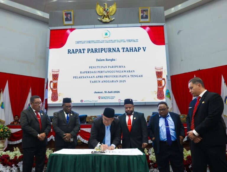 DPR Papua Tengah setujui raperdasi pertanggungjawaban APBD tahun anggaran 2025