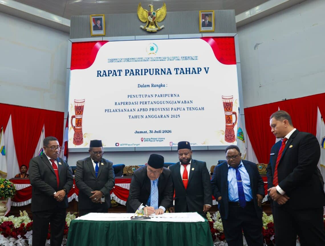 DPR Papua Tengah setujui raperdasi pertanggungjawaban APBD tahun anggaran 2025